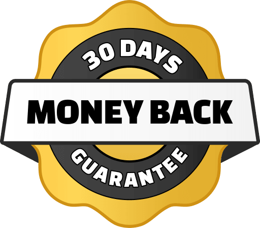 30 day Money Back Guarantee